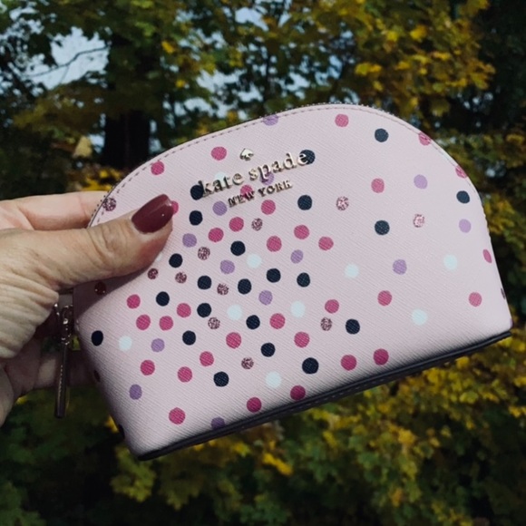 Kate spade confetti dot dome cosmetics bag - Picture 4 of 4